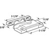 Prime-Line F 2626 Sash Lock, 2-1/16 In. Hole Centers, Right-Hand,