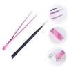 COHEALI 2Pcs Two Headed Silica Gel Manicure Tweezers Multi Purpose