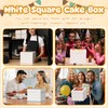 7 scatole di cartone per torte, 25 x 25 x