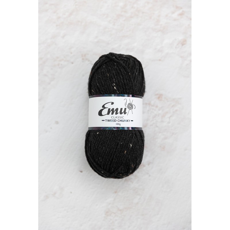 Emu Classic Tweed Chunky - Black (002)