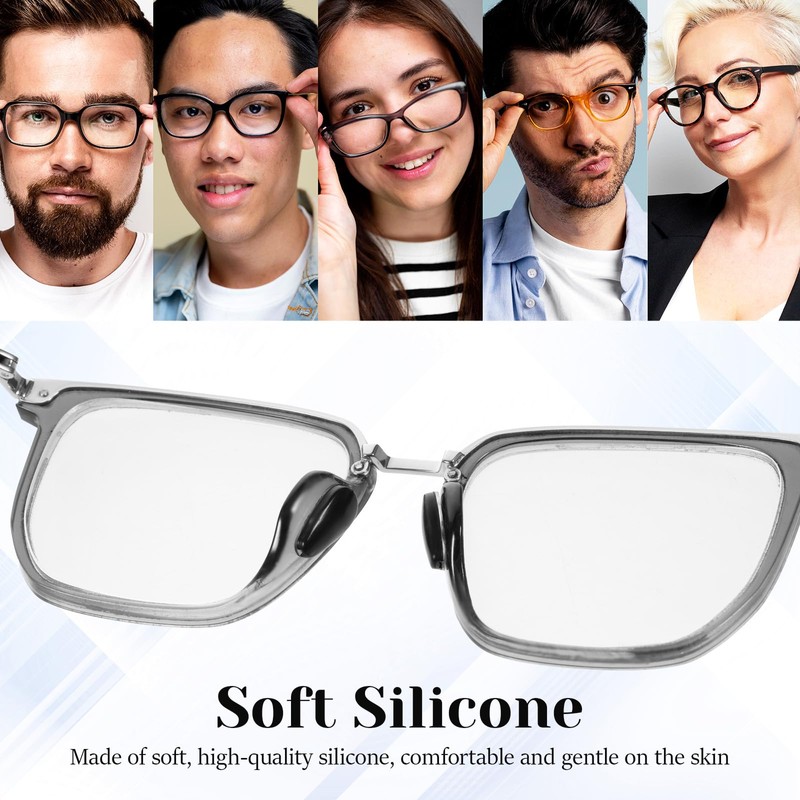 Eyeglass Nose Pads, 3.2mm Thickness Adhesive Anti Slip Eyeglasses Nose