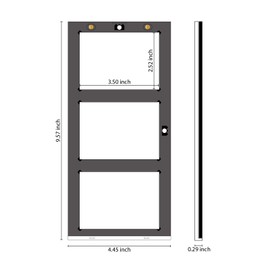 3-Card Black Border Magnetic Card Holder - 5-Pack 35pt One Touch Card Cases with Enhanced Magnets, Collectible Black Border Card Holders, Magnetic Card Cases for Standard Cards Storage and Display