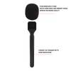 Interview Microphone Handle, Interview Handheld Adapter with Windshield Foam for