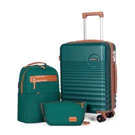 CONCEPTEN Carry On Luggage 22x14x9 Airline Approved, 20-inch Hard Shell Suitcases with Wheels, ABS Lightweight Carry on Suitcase with TSA Lock