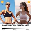 Ynaahi Photochromic Sunglasses for Men & Women, UV400, Lightweight TR90