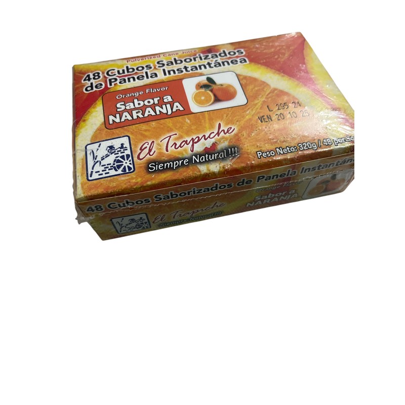 PANELA en cubos Instantánea saborizada 48 cubos peso neto 320g