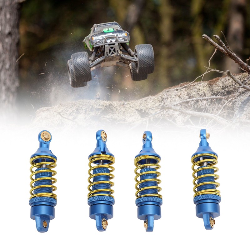 4Pcs RC Car Shock Absorber Aluminum Alloy Stable High Elasticity