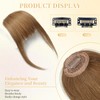Flat Bangs Clip-In Bangs Real Hair Fringe Hair Extensions with