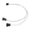 4pcs PWM Fan Extension Cable 4 Pin Silver Coated Copper