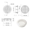 cyclingcolors 10x Ventilation Grille Exhaust Grille Outer Grille Round Total