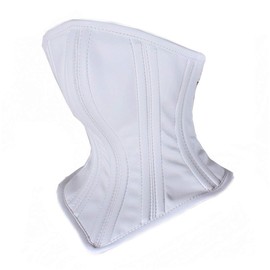 Leather Face & Neck Masks,Integrated Strap-on Soft and breathable PU Head Masks,Outdoor Portable Windproof Neck Masks, Used for Outdoor Sports Cosplay Games, Unisex Adults Athletes(White)