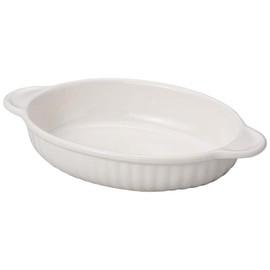 山下 Crafts Baking Dishes White 22.5 X 14 X/4 cm Milk White 小判 Pyrex Large 15048680