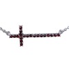 ZIKLARS Bohemian Garnet Cross Necklace