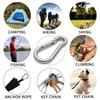 10PCS Premium Stainless Steel Snap Hook Carabiner Ring Screw Keychain
