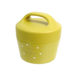 Sabu Pianta 390814 2-Way Thermo Carry Lunch, Yellow, Capacity: 19.6 fl oz (550 ml)