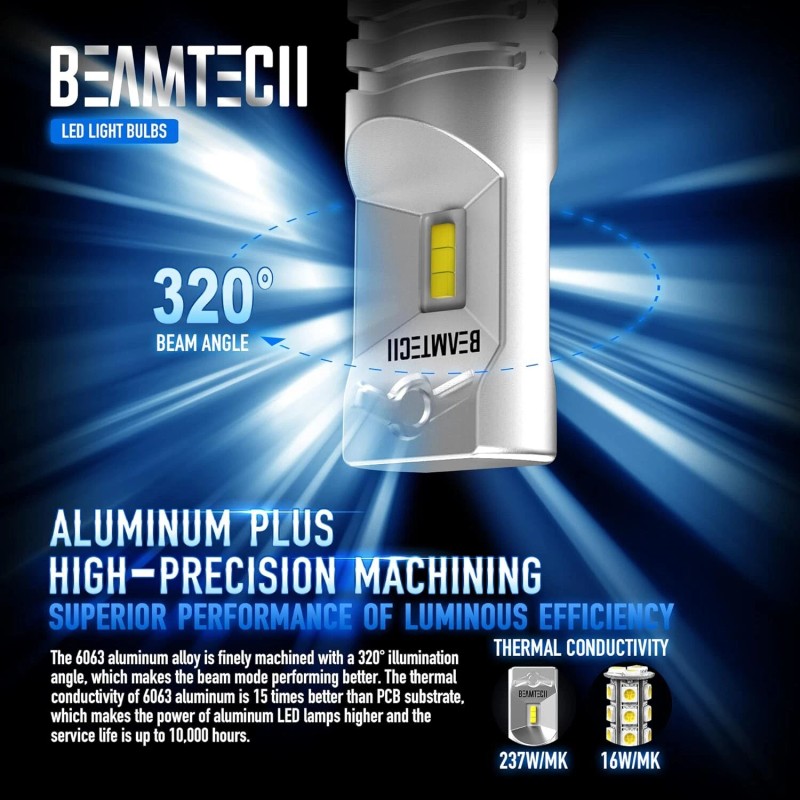 Beamtech H10, 9145, 9140 LED Fog Light Bulbs 30W 800LM