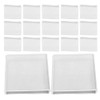 KOMBIUDA Transparent Silicone Hanger Grips 50 Pcs Non Slip Anti