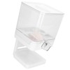 Cereal Dispenser 17.5oz Capacity Single Grid Grain Dispenser Transparent Plastic