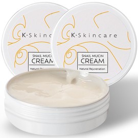 x2 Premium Snail Mucin Essence Cream with Hyaluronic Acid – Advanced Skin Repair, Deep Hydration, Blemish & Fine Line Reduction – Korean-Inspired Formula, 90ml