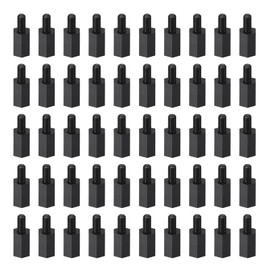 YOKIVE 150pcs M3 Standoff Screws Nylon Hex PCB Standoffs Insulation for Motherboard Black Female to Male Length 8mm+6mm