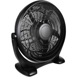 Simple Deluxe 18 Inch 3-Speed Plastic Floor Fans Quiet for Home Commercial, Residential, and Greenhouse Use, Outdoor/Indoor, Black