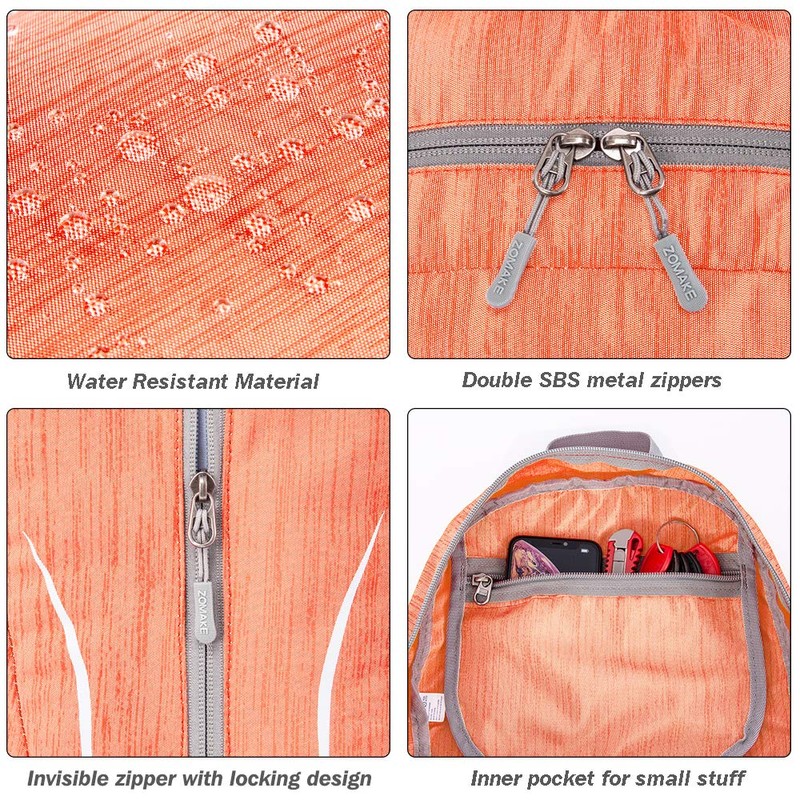 ZOMAKE Foldable Backpack 25L - Lightweight Folding Backpacks Packable Hiking