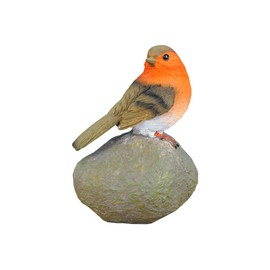 Selections Robin on a Stone Resin Garden Ornament