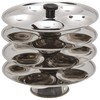 Tabakh 4-Rack Stainless Steel Baby Mini Idli Stand, Makes 20