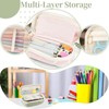 Tikplus Pencil Case Large Capacity Pencil Case with 3 Compartments