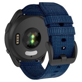 ISABAKE Watch Strap for Vivoactive 4/Forerunner 265/255 Music, 22mm Rugged Nylon Replacement Band for Garmin Venu 3/2