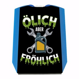 Ölich Aber Fröhlich Parking Disc for Mechanics Funny Sayings for Car-affine Technology Fans