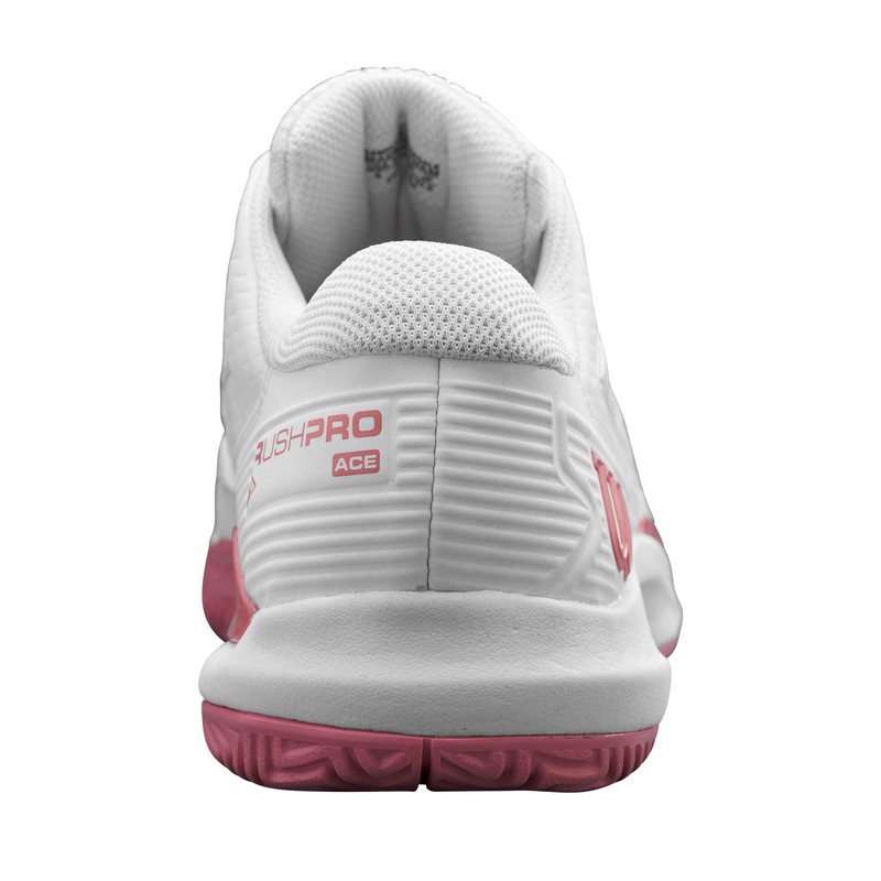 Wilson Unisex Children's Rush Pro Ace Jr Trainers, White Mauveglow