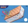 Birthday Party Sandwich (Blue Bunny) Ice Cream Truck Sticker 8"x 5"