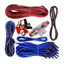 Complete 1500W Gravity 8 Gauge Amplifier Installation Wiring Kit Amp PK2 8 Ga Blue - for Installer and DIY Hobbyist - Perfect for Car/Truck/Motorcycle/RV/ATV
