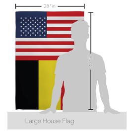 World Cup Belgium USA Friendship American Flag Banner Pack Patio Lawn Garden Patriotic Outdoor Decorations Indoor Tapestry Yard Signs Art FIFA Gifts Team Qatar Trophy Soccer Game Football Made in USA