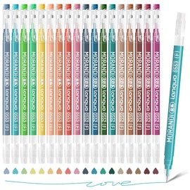 Gel Pens For Coloring, 18 Pack Colored Pens for Black Paper & White Paper, 0.6MM Fine Point Pens for Coloring, Writing, Drawing, Journaling, Note Taking, School, Office, Home