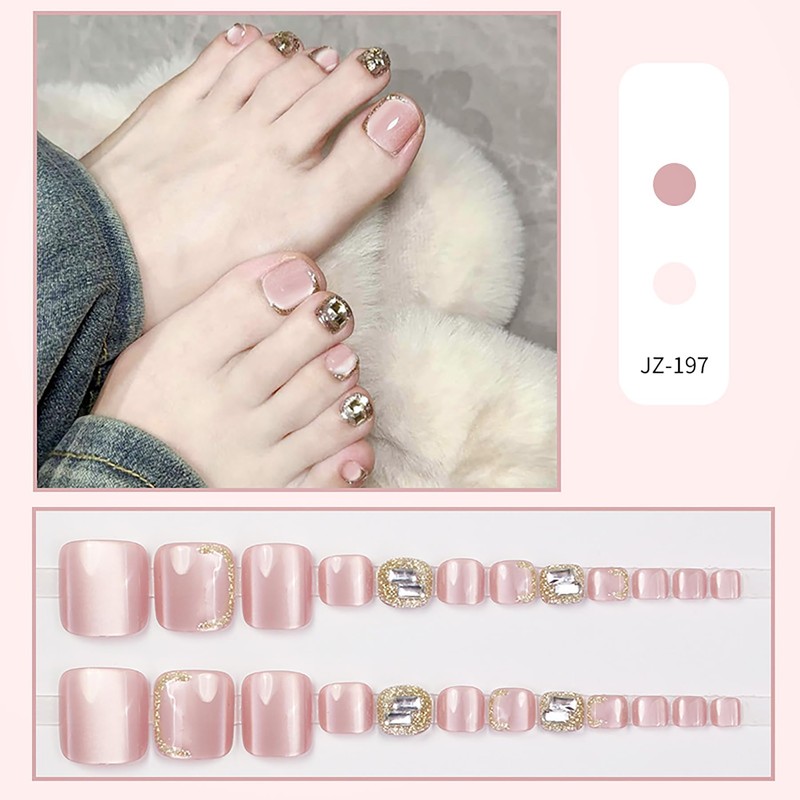 Nail Tip, 24 Pieces, Thumb Nail Seal, Foot False Nail,