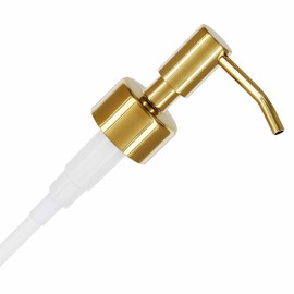 ALTGLAS Stainless Steel Soap Pump 'Budapest' as Replacement for Liquid Hand Soap Dispensers and Bottle Upcycling (Shiny Gold) - Fits e.g. Jack Bottle