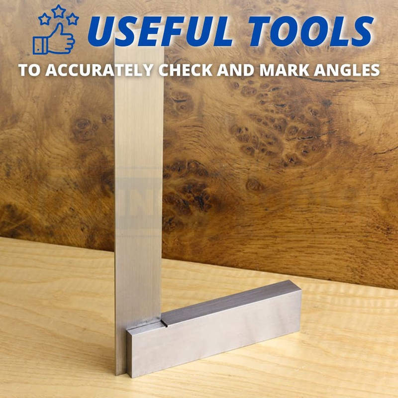 Dunnet Tools Engineers Square 3" / 75mm Durable Right Angle