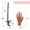 Mano de práctica de silicona para uñas acrílicas, manos de