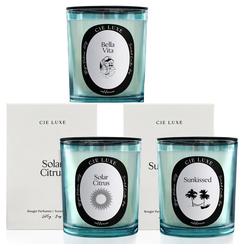 Cie Luxe California Scented Candle Bourgeoise Bohème, 8 Oz