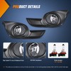 Nilight Fog Light Assembly Compatible with 2013 2014 2015 Nissan