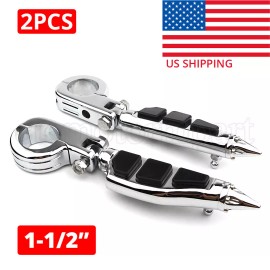 Unbranded Pair Motorcycle Highway Foot Pegs Pedal For Harley-Davidso