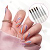 CHERIMOYA Kit 6 Pinceles Nail Art Perla Blanca