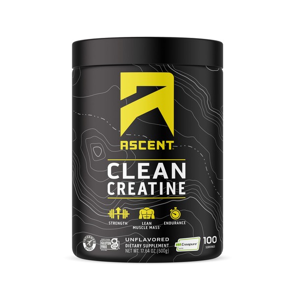 Ascent Clean Creatine Monohydrate Powder - 5G Per Serving, Creapure