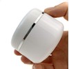 Bamboopack 3 x 250ml White Plastic Cosmetic Containers with Silver