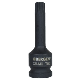 T55 x 78mm 1/2" Drive Extra Long Impact Torx/Star Male Socket Bergen