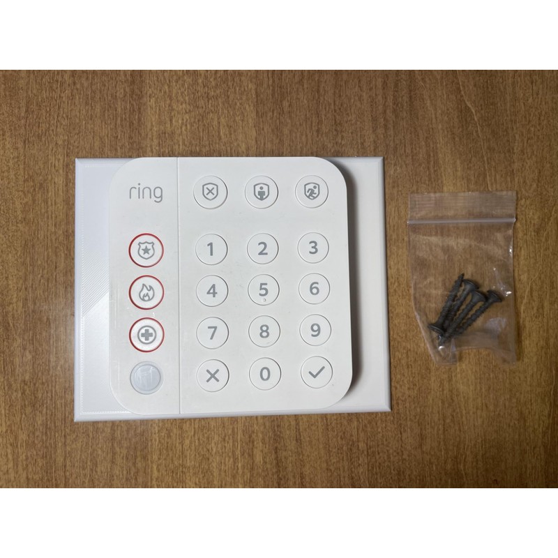 Wall Mounting Plate (Large) for Ring Alarm Keypad - 3D