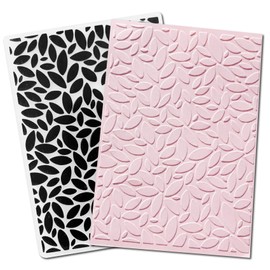 DIYology Plastic Embossing Folder (Leaf Pattern) Paper Crafts Plastic Leaves Textured Impressions for Card Making Scrapbooking 4”x6”