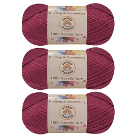 Acrylic Fancy Yarn 3-Pack by Yonkey Monkey 300gr Knitting Crochet DIY Art Craft (Bean Curd 23)